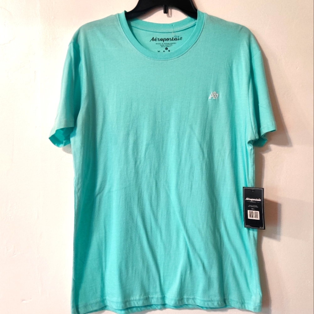 Aeropostale Mens T-Shirt Tee Mint Green